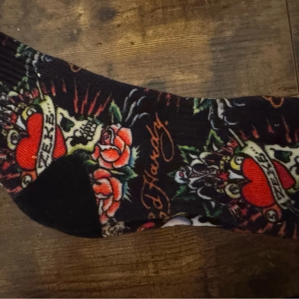 ❤️‍🔥❤️‍🔥 Ed Hardy Vibrant Tattoo-Inspired Socks